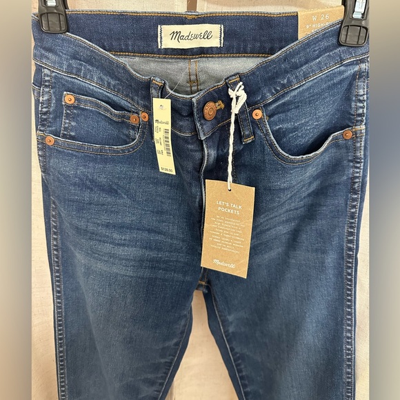 NWT Madewell 9” High Rise Tall Skinny Jeans - Picture 3 of 4